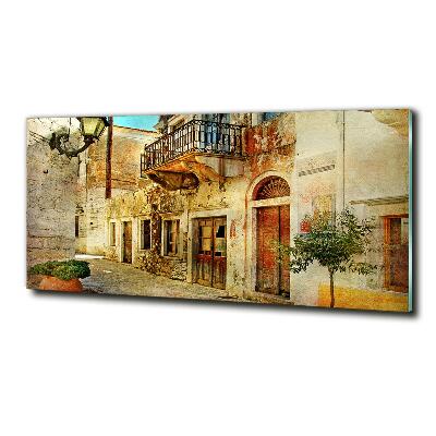 Quadro in vetro Le strade in Grecia