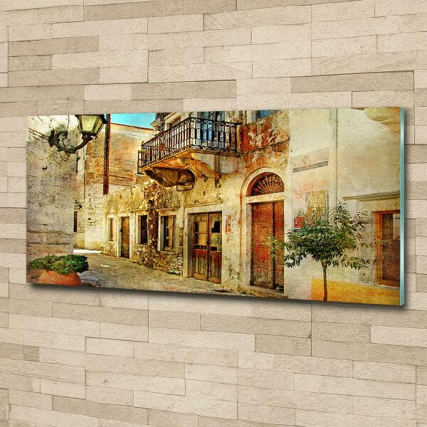 Quadro in vetro Le strade in Grecia