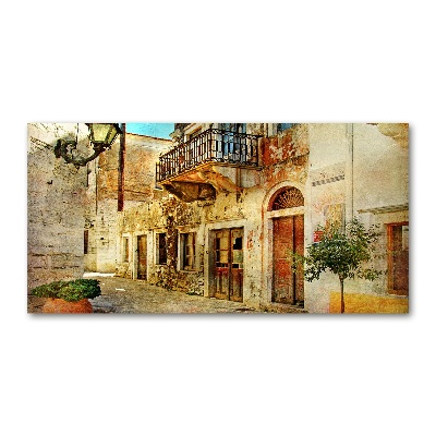 Quadro in vetro Le strade in Grecia