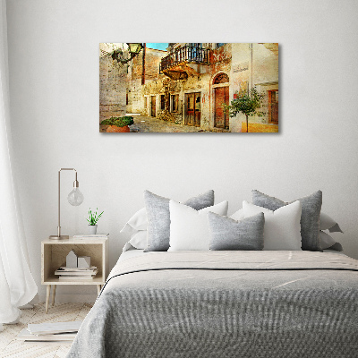 Quadro in vetro Le strade in Grecia