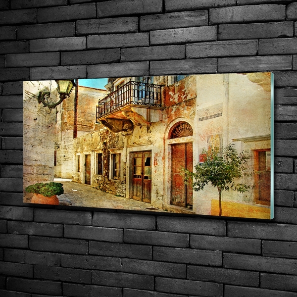 Quadro in vetro Le strade in Grecia