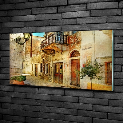 Quadro in vetro Le strade in Grecia