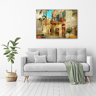 Quadro in vetro Le strade in Grecia