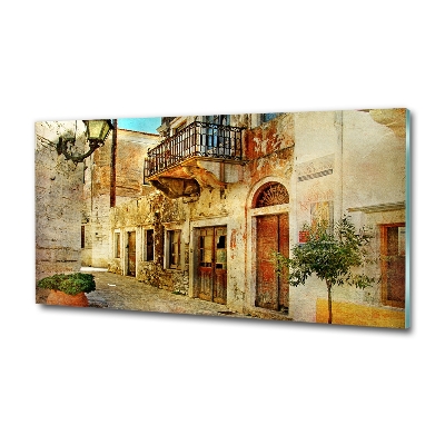 Quadro in vetro Le strade in Grecia