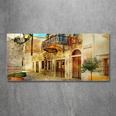 Quadro in vetro Le strade in Grecia