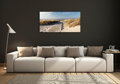 Quadro vetro Sentiero della spiaggia
