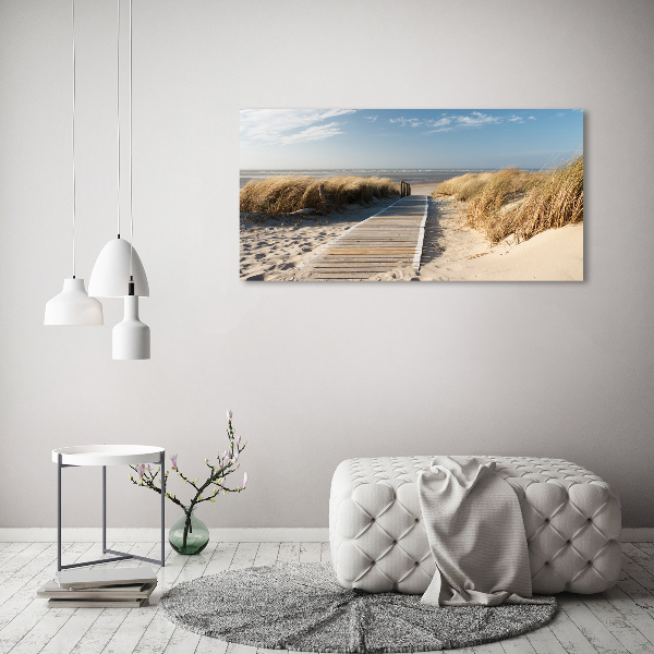 Quadro vetro Sentiero della spiaggia
