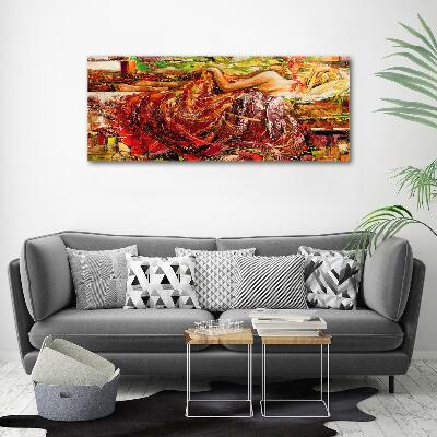 Quadro vetro Donna addormentata
