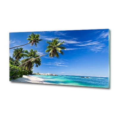 Quadro in vetro Spiaggia tropicale