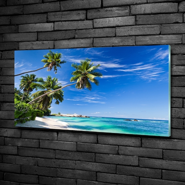 Quadro in vetro Spiaggia tropicale