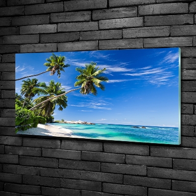 Quadro in vetro Spiaggia tropicale