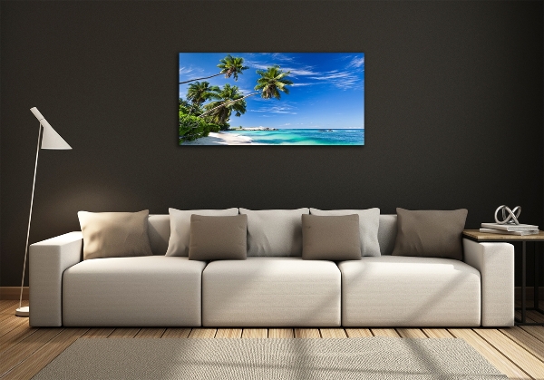 Quadro in vetro Spiaggia tropicale