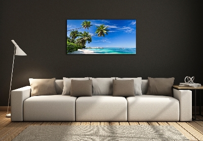Quadro in vetro Spiaggia tropicale