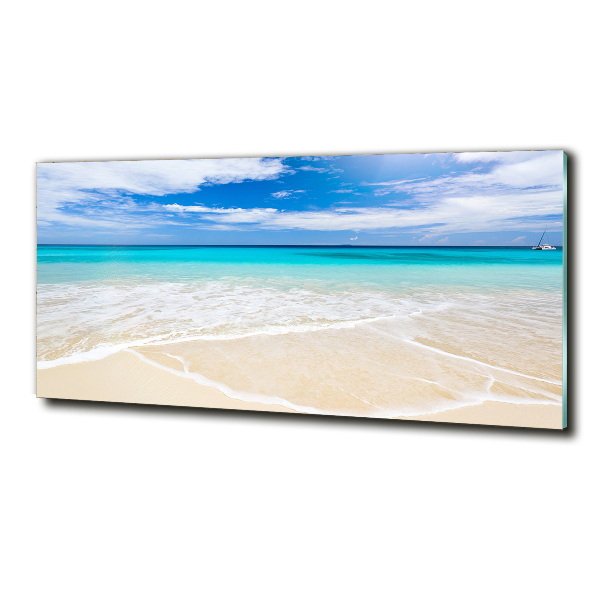 Quadro su vetro Spiaggia tropicale