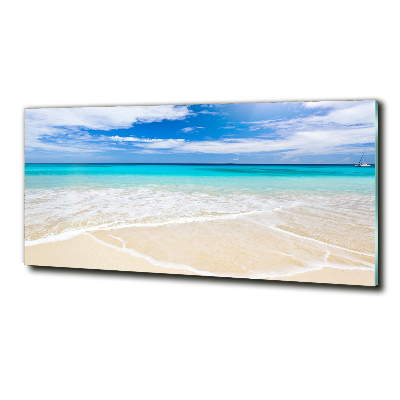 Quadro su vetro Spiaggia tropicale