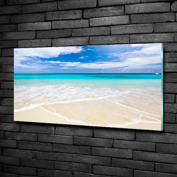 Quadro su vetro Spiaggia tropicale