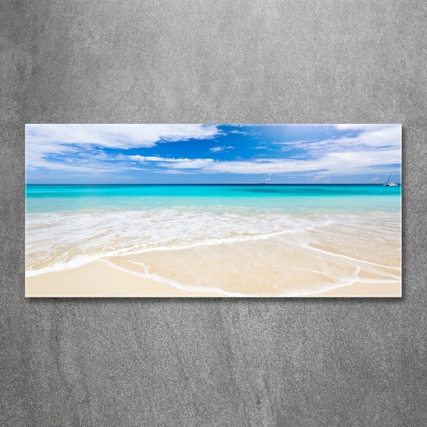 Quadro su vetro Spiaggia tropicale