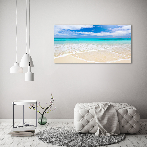 Quadro su vetro Spiaggia tropicale
