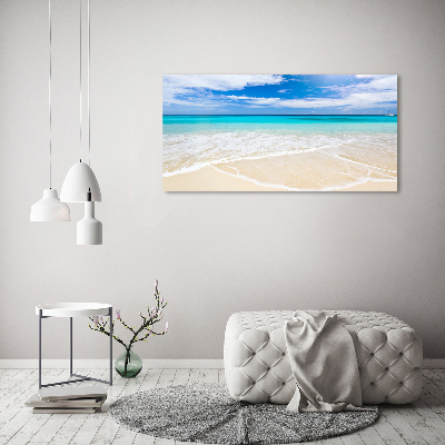 Quadro su vetro Spiaggia tropicale