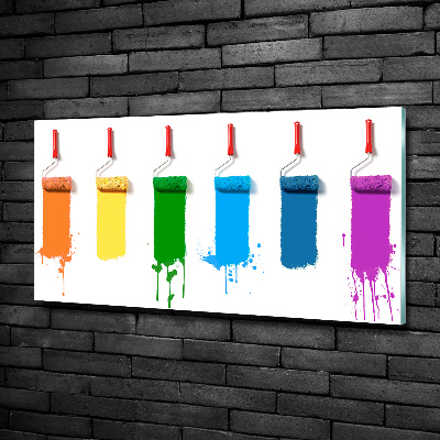 Quadro in verde Rulli da pittura