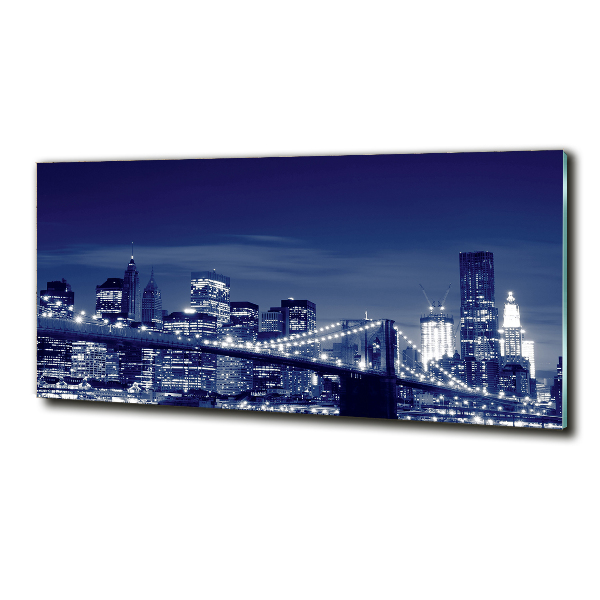 Quadro in verde New York di notte