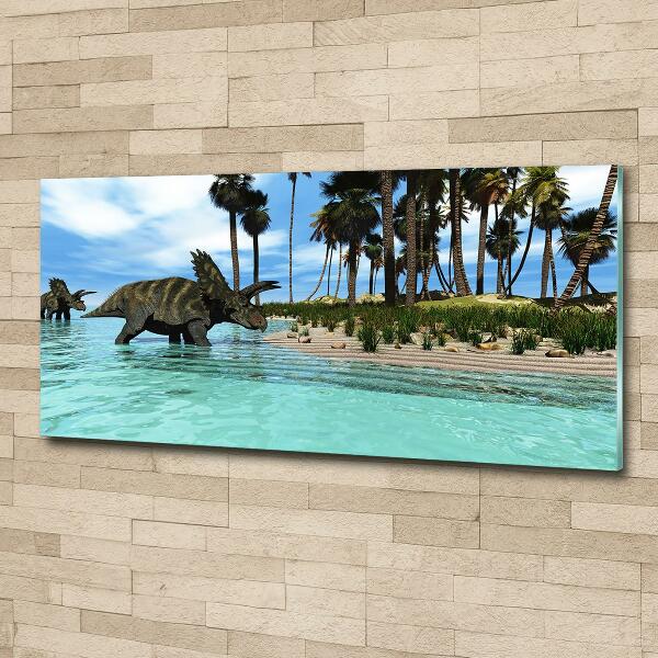 Quadro su vetro Dinosauri