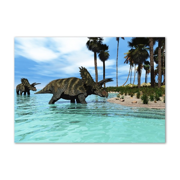 Quadro su vetro Dinosauri