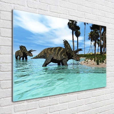Quadro su vetro Dinosauri