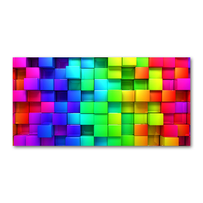 Quadro in vetro Scatole colorate