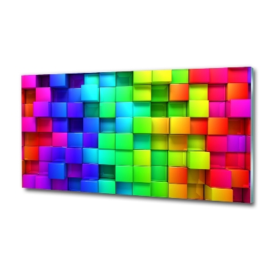 Quadro in vetro Scatole colorate