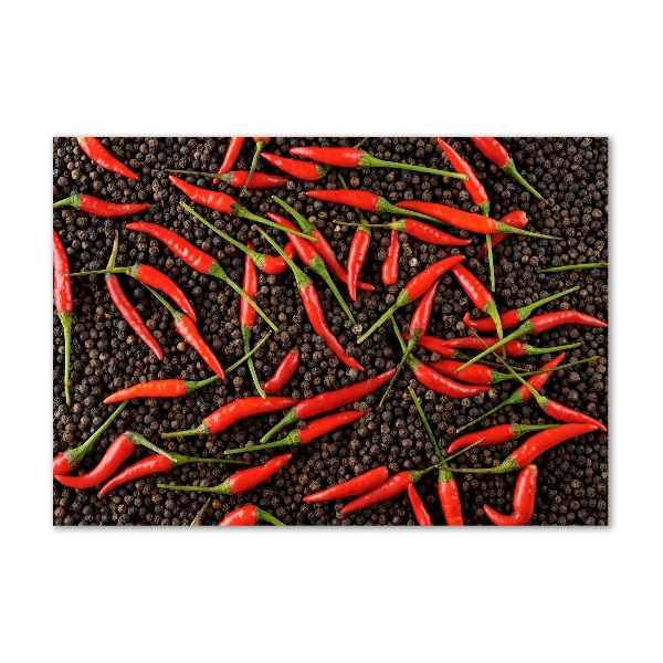 Quadro vetro Peperoncini