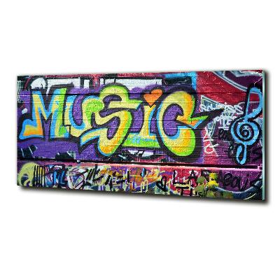 Quadro vetro Graffiti sul muro