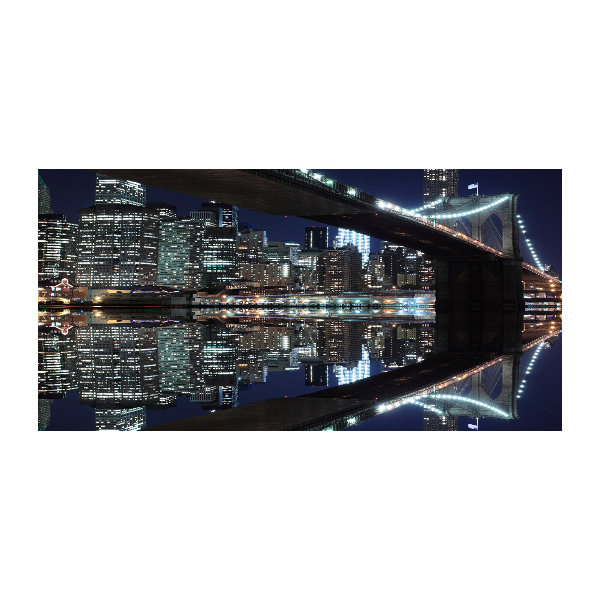 Quadro in verde Ponte di Brooklyn
