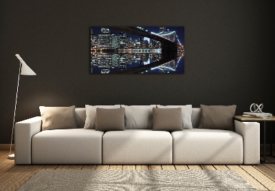 Quadro in verde Ponte di Brooklyn