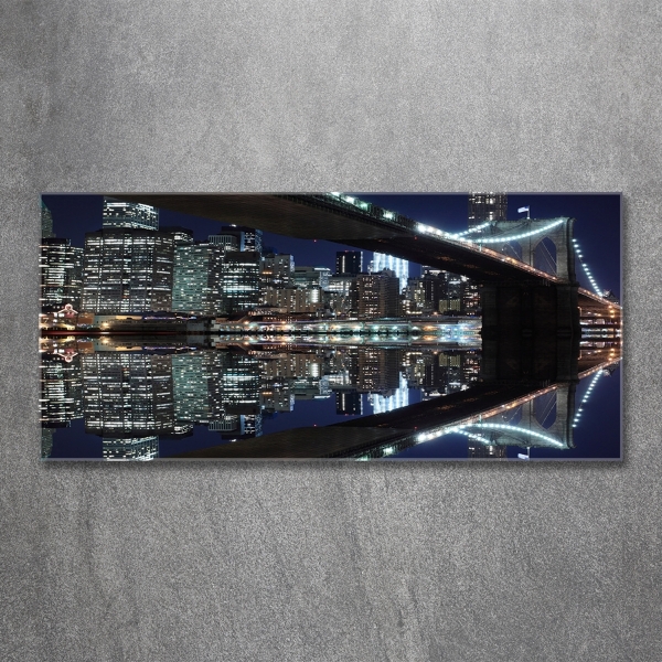 Quadro in verde Ponte di Brooklyn