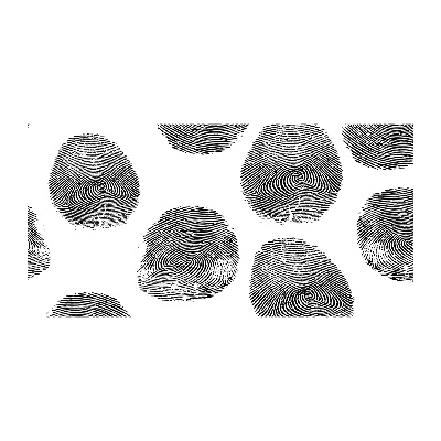 Quadro su vetro Impronte digitali