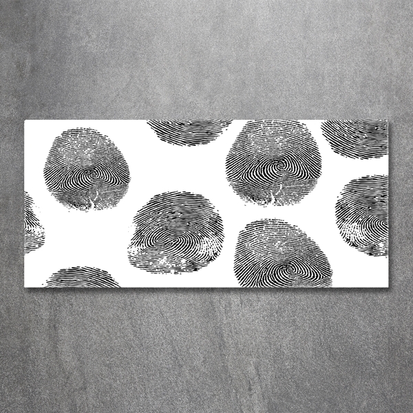 Quadro su vetro Impronte digitali