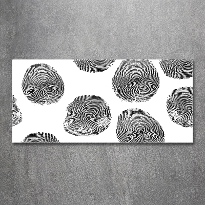 Quadro su vetro Impronte digitali