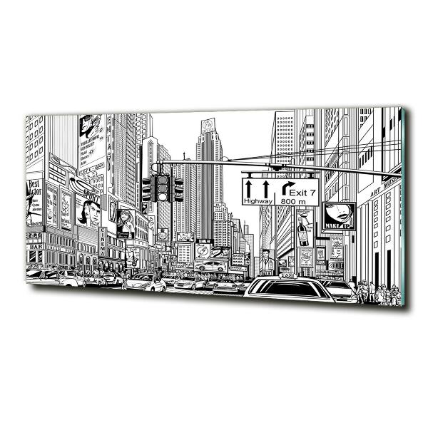 Quadro vetro Le strade di New York