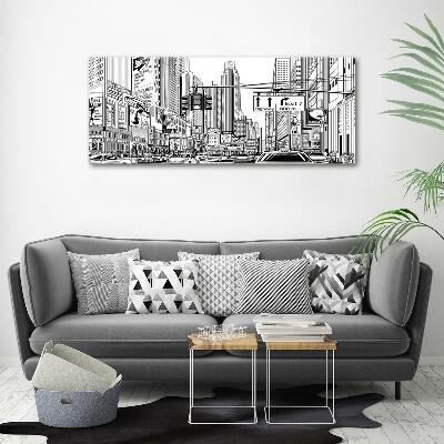 Quadro vetro Le strade di New York