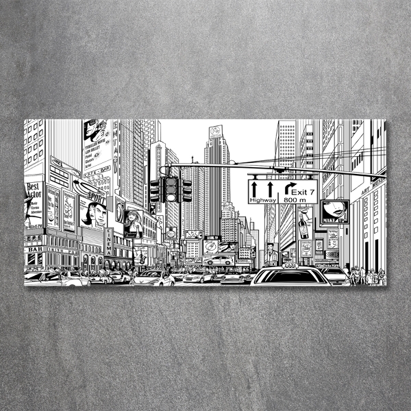 Quadro vetro Le strade di New York