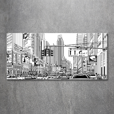 Quadro vetro Le strade di New York