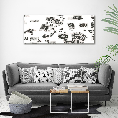 Quadro su vetro Lettere da un giornale