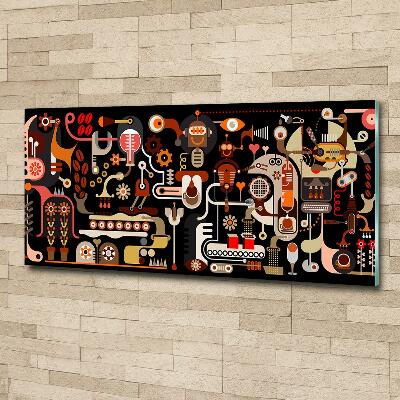 Quadro vetro Produzione del caffè