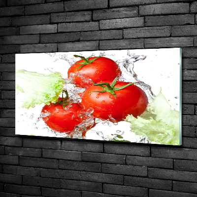 Quadro in vetro Pomodori e lattuga