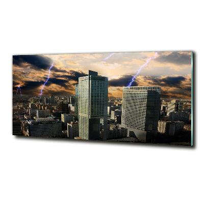 Quadro in verde Tempesta su Varsavia