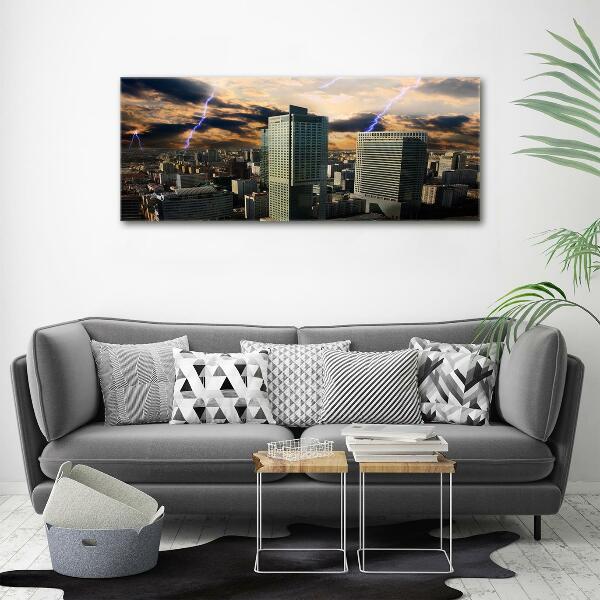 Quadro in verde Tempesta su Varsavia