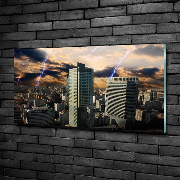 Quadro in verde Tempesta su Varsavia