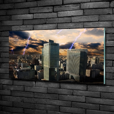 Quadro in verde Tempesta su Varsavia