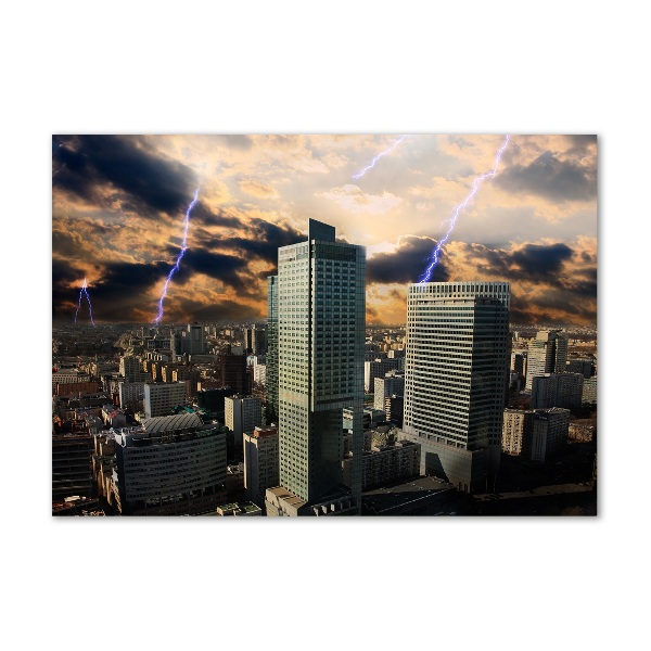 Quadro in verde Tempesta su Varsavia